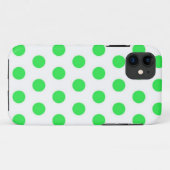 ミントグリーン水玉模様 Case-Mate iPhoneケース (裏面(横))