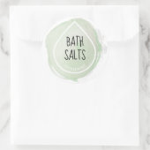 ミントグリーン油ドロップエッセンシャル油クラフトラベル ラウンドシール (バッグ)