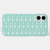ミントグリーン矢印パターン Case-Mate iPhoneケース (裏面 (横))