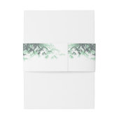 ミントグリーン竹葉のダブル中国のシ結婚ス 招待状ベリーバンド (裏面例)