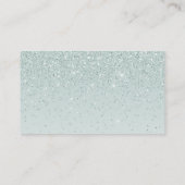 ミントグリーン結婚の情報カード エンクロージャーカード (裏面)