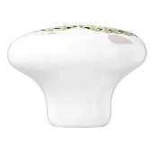 ミントグリーン美しい蝶 セラミックノブ (側面)