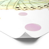 ミントグリーン美しい蝶 ポスター (角)