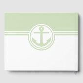 ミントグリーン航海のいかりウェディングデイゲストブック ゲストブック (裏面)