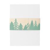 ミントグリーン金ゴールドウッドランドツリー 招待状ベリーバンド (裏面例)