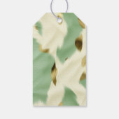 ミントグリーン金ゴールドホワイトコウィド ギフトタグ (裏面)