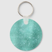 ミントグリーン金ゴールドホワイトマーブル キーホルダー (裏面)