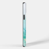ミントグリーン金ゴールドホワイトマーブル Case-Mate iPhoneケース (裏面 / 右)