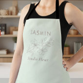 ミントグリーン | スタイリッシュフローラ エプロン