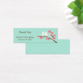 ミントグリーン&ピンクさくらんぼブロッサムモダン結婚ズ (デスク)