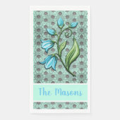 ミントグリーン、ブラック、グレーの水玉模様 (正面)