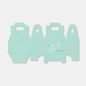 ミントグリーン&ライトグレーつる植物イニシャルサンキューユナイテッド フェイバーボックス (折り畳みなし)