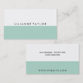 ミントグリーン 名刺 (正面/裏面)