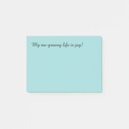 ミントグリーン。私の新しい人生は喜びだ！ ポストイット