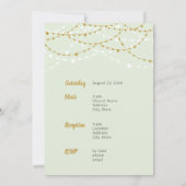 ミントグリーン&金ゴールドフォトキンセアニェラ 招待状 (裏面)
