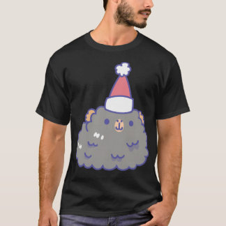 ミントグリーンBのテディギニアピッグスクリスマスパットン Tシャツ