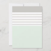 ミントグレーペンギンベビーシャワー招待状 招待状 (裏面)