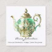ミントグ華美リーンティーポット スクエア名刺 (正面)