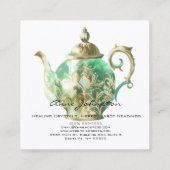 ミントグ華美リーンティーポット スクエア名刺 (裏面)