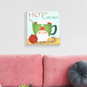 ミントココア付きホリデーカップ キャンバスプリント (インサイチュ (リビング))