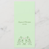 ミントコースメニュー数々ののつる植物ハート メニュー (裏面)