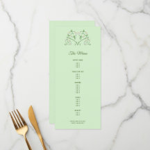 ミントコースメニュー数々ののつる植物ハート