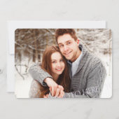 ミントゴールドのコンフェッティ ウェディングフォト セーブ・ザ・デート (裏面)