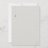 ミントゴールドグリッター ブライダルシャワー メイソンジャー ケージ 招待状 (裏面)