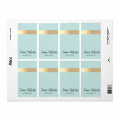 ミントゴールド素朴箔 ラベル (フルシート)