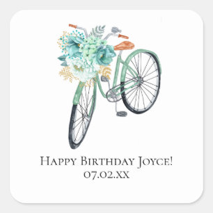 ミントサイクリング誕生日DIYウィズズ スクエアシール