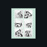 ミントシェブロンパターントレンディー6フォトコラージュ キャンバスプリント<br><div class="desc">Instagramのアカウント写真や人気がある6つの正方形の写真で共有アプリを使用しユニークて、個人的なギフトを作成する。または保ヒバの子犬とトレンディーの形見を作ることができる。変更をもし行うには、ツークリックルの写真を調整する必要がある。</div>