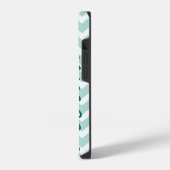 ミントシェブロンモノグラム iPhoneケース (左側面)