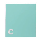 ミントシルバーレターC ノートパッド (正面)