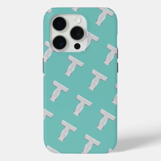 ミントシルバーレターT Case-Mate iPhoneケース (裏面)
