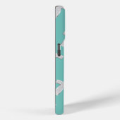 ミントシルバーレターT Case-Mate iPhoneケース (裏面 / 右)
