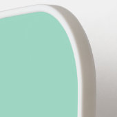 ミントシンプルグリーン名前をカスタムするレディース ピックルボールラケット (左詳細)