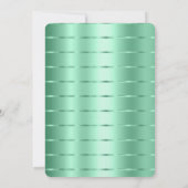 ミントジュエルリボン ブライダルシャワー 招待状 (裏面)