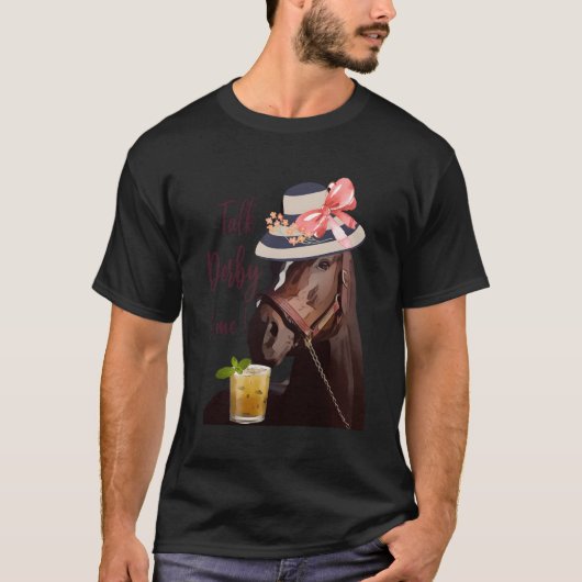 ミントジュルプスダービー競馬にダービーを話す Tシャツ (正面)