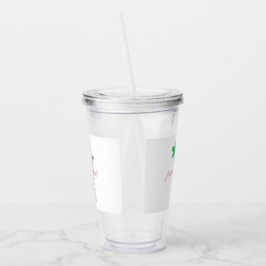 ミントジュルプスホースレースダービーカスタムの好意 アクリルタンブラー (左)