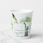 ミントジュレップダービーパーティー紙カップ 紙コップ (裏面)