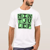 ミントジュレップ、ミントの飲み物 Tシャツ (正面)