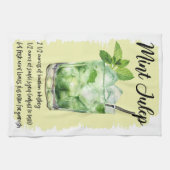 ミントジュレプカクテルレシピ キッチンタオル (横)