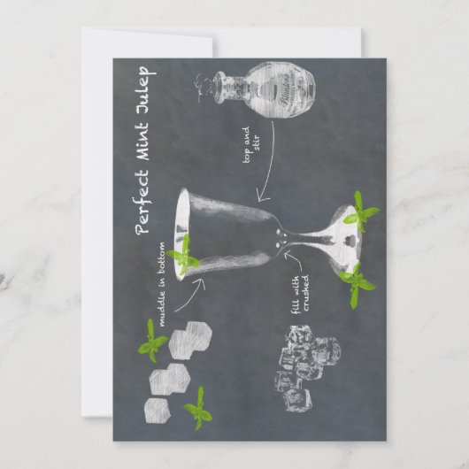 ミントジュレプカクテル 招待状 (正面)