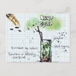 ミントジュレプダービーパーティの招待状 ポストカード