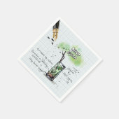 ミントジュレプダービーパーティー紙ナプキン スタンダードカクテルナプキン (角)