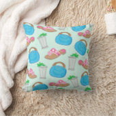 ミントジュレプバミューダバッグサンダルスダービ名門私立校風のー クッション (ブランケット)