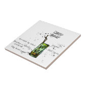 ミントジューレップのカクテルのレシピ タイル (側面)