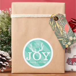 ミントジョイホリデークリスマス ラウンドシール