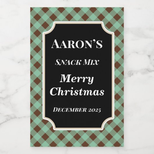 ミントジンガム食品キッチンラベルギフトシール フードラベル (シングルラベル)