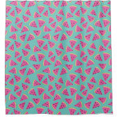 ミントスイカ模様 シャワーカーテン (正面)